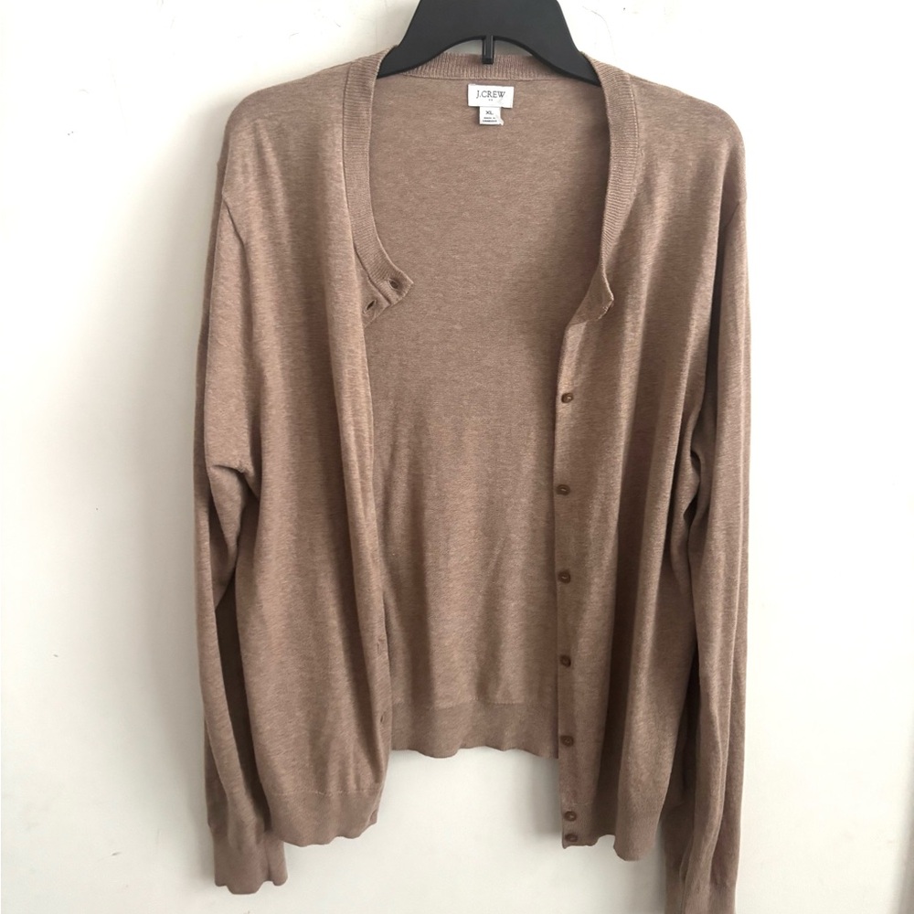 J. Crew Women's Tan Cardigan Sweater